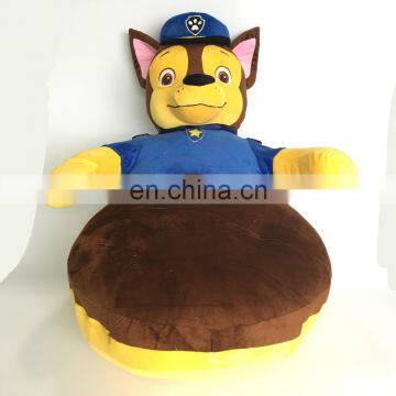 Officer commander cute stuffed plush dog functional custom kids gift cushion toy