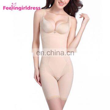 Full Nude Sleeveless Nylon Sexy Fat Women Shapewear Wholesale Body Shaper photo-2