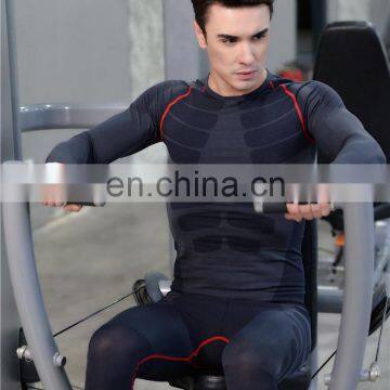 Wholesale Men's Long Sleeve T-Shirt Gym Fitness Wear Cool Dry Compression Top photo-6