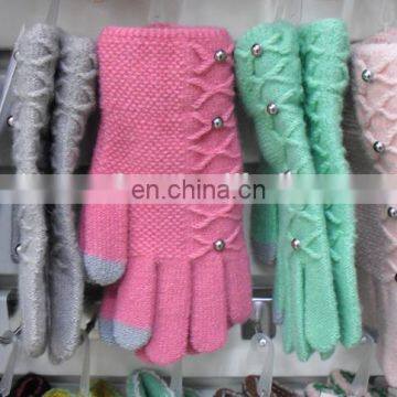 Cute touch screen winter gloves