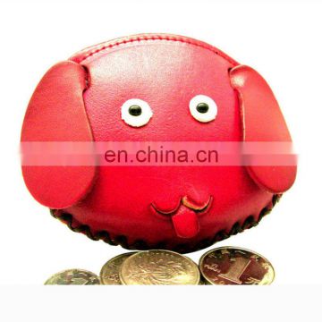 Custom funny animal Pig shaped coin purses wholesale kids soft leather coin purse MCP-0065