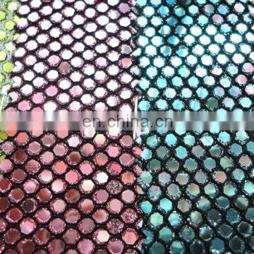 2015 Popular Children Dress Sequin Mesh Fabric Polyester Sequin Tulle Fabric photo-3