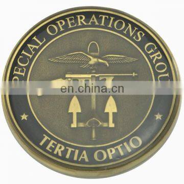 3D Custom Enamel Copper Eagle Challenge Coin photo-2