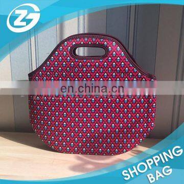 Zipper Thermal Neoprene Lunch Bags Cooler Box Insulation Tote Bag for Kid Insulated Picnic Women Handbag photo-2