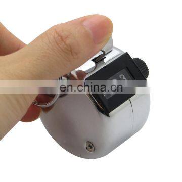 9999 Times Silvery Metal Alloy Muslim Tally Counter Mechanical Hand Tally Counter