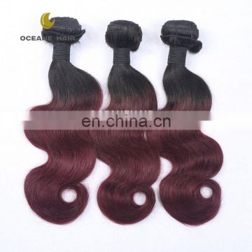 100% human hair two tone ombre hair braiding hair