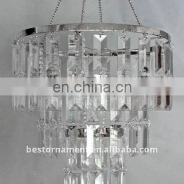 3 Tiered Rectangular Beads CHANDELIER