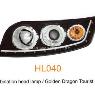 Golden Dragon Higer King Long 6127 bus head lamp,bus front light(HL040)