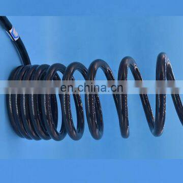 Trailer spiral cable cnc spiral cable high elasticity coiled cable