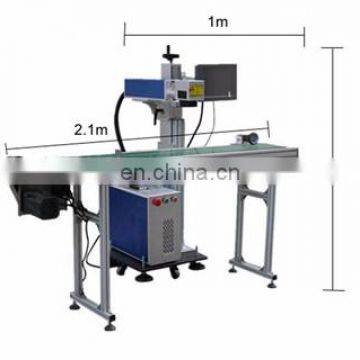 3 Years Warranty High Speed Fly Fiber Laser Marking Machine 30w for Stainless Steel photo-5