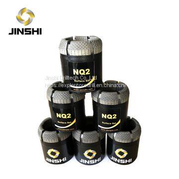 NMLC diamond core bit face discharge 7 steps surface set diamond bit