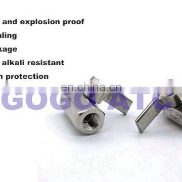 High Quality MINI Ball Valve Stainless Steel 304 1/8 1/4 3/8 1/2 Female Male Thread BSP for Water Oil Acid 2 Way Ball Valve photo-3