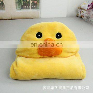 Animal Hooded Baby Bath Towel Poncho Beach Towel flannel Bathrobe