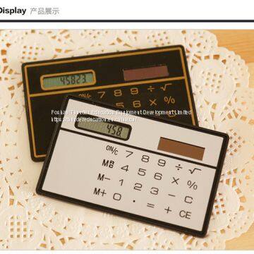 Creative Customized Transparent Touch Screen Calculator Cute Mini Student Solar Calculator