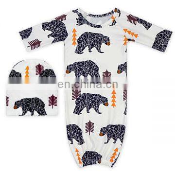 Toddler Adorable Many Colors Printed Wholesale Newborn Sleeping Bag Clothes Stylish Baby Girls Sleeping Gown photo-4