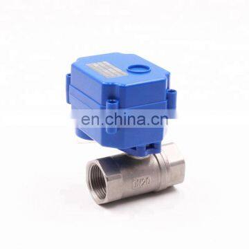 CWX15n 2nm CR05 5wire DC5V DC12V DC24V 1/2inch ,3/4inch and 1inch Female-female Mini Electric Operated Ball Valve photo-3
