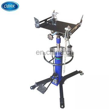 Two stage telescopic truck hydraulic transmission jack