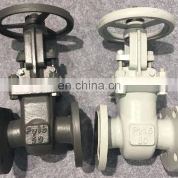 Russian Standard Cast Steel Flange Gate Valve PN16 DN80