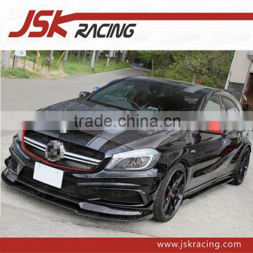 V STYLE GLASS FIBER HOOD BONNET FOR MERCEDES BENZ A-CLASS W176 A45 AMG(JSK061024)