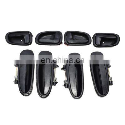 Free Shipping!New Door Handle Black Outside Black Inside Kit Set of 8 For Toyota Corolla photo-2