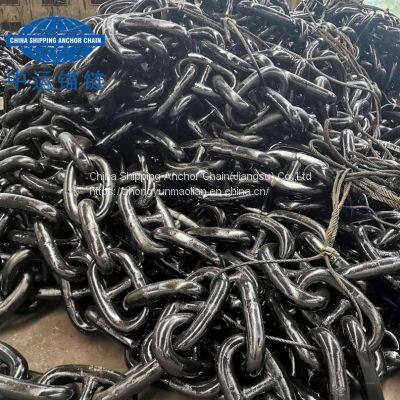 87mm marine anchor chain factory with LR NK BV KR ABS CCS DNV CER