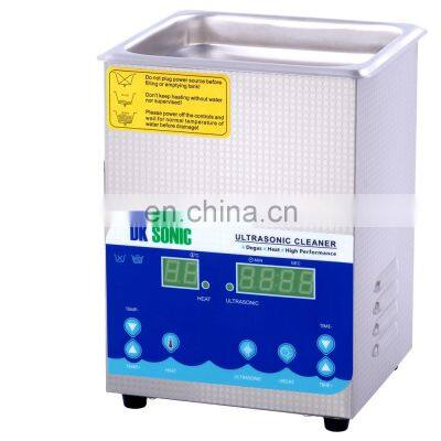 DK SONIC Ultrasonic Cleaner,Professional Stainless Steel 2L 60W Stainless Digital LCD Cleaning Machine For Eyeglasses, Dentures,