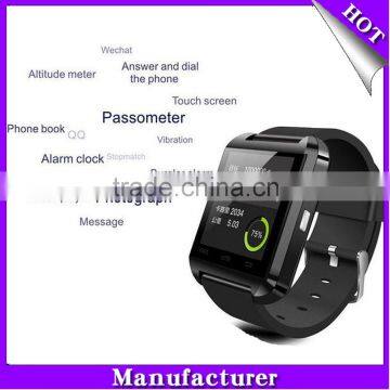 U8 smart watch with CE, RoHS 1 year warranty promotion ship in 48 hours