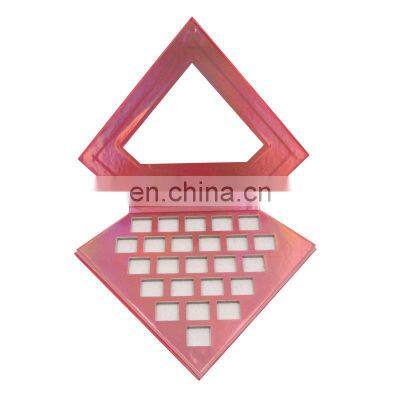 Custom Made Paper Packaging Case Nude Eyeshadow Palette Diamond Shaped Eyeshadow Palette