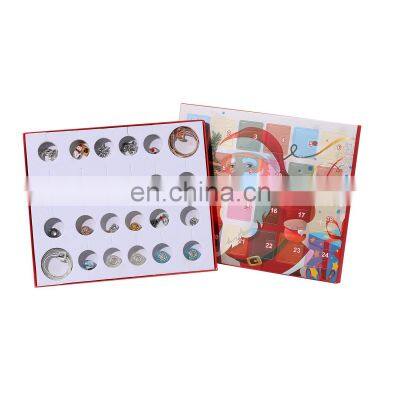 Custom Design Christmas Countdown Advent Calendar Favor Gifts Box for Hair Accessories Jewelry Earring photo-2