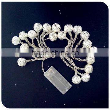 Warm White 20LED Iron Ball Light 3V Indoor Battery Light photo-2