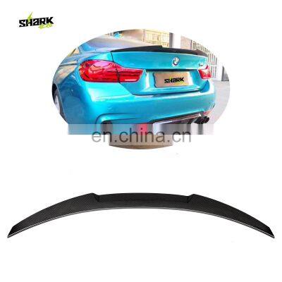 Drop Shipping M4 Style 100% Real Carbon Fiber Rear Trunk Spoiler Wing For Bmw 4 Series F32 Rear Lip Spoiler 2014-2020