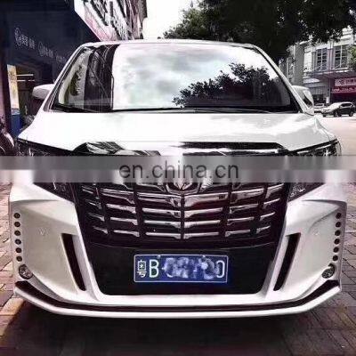 Runde FRP Material Front Bumper Rear Bumper Door Plank Spoiler For 2015-2018 Toyota Alphard Silkblaze Style Body Kit