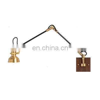 Industrial Metal Wall Mounted Light for Bedroom Long Swing Arm Indoor Wall Sconces