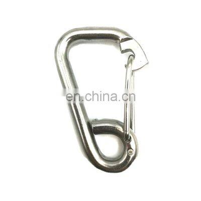 JRSGS Wholesale Snap Hook Delta Simple Snap Hook 304 316 Stainless Steel Spring Climbing Button Carabiner photo-2