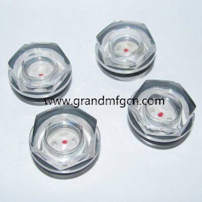 Plastic Oil Sight Glass used for air compressor pumps speed reducers
