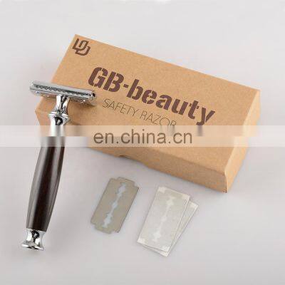 No Disposable Ebony Wooden Handle Razor Baby Shaver photo-5