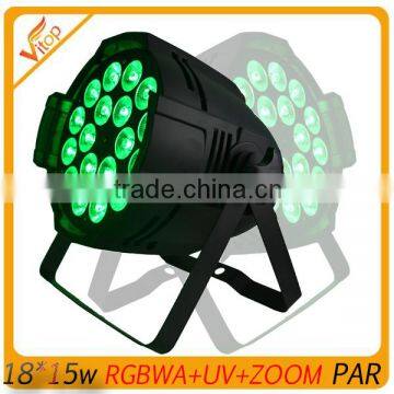 2016 Hot sale professional lighting dj led stage light 18x15w 6 in 1 led par zoom light for wedding