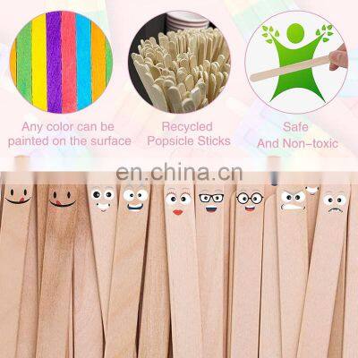 Yada Wholesale Disposable Birch Ice Cream Wooden Stick Diy Handcraft Colorful Artificial Ice Cream Stick photo-4