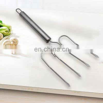 Amazon Hot Stainless Steel BBQ Chicken Fork Turkey Tool photo-4