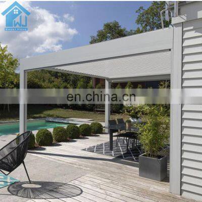 Customized Motorized Outdoor Adjustable Louvered Roof Aluminum Pergola Kits aluminum louver pergola