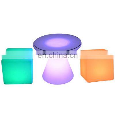 led seating mobile bar lumineux cubo led tables mesas para bar chair led cube