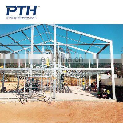 Недорогая сборная двухствольная стальная конструкция временного лагеря. Легкая конструкция. photo-5