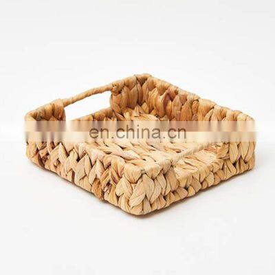 Useful Square Woven Best Seller Water hyacinth napkin holder rustic home decor Cheap Wholesale in Vietnam