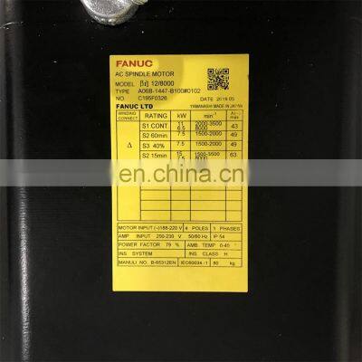 Original for Fanuc ac Spindle Motor A06B-1447-B100 Electric Motor photo-4