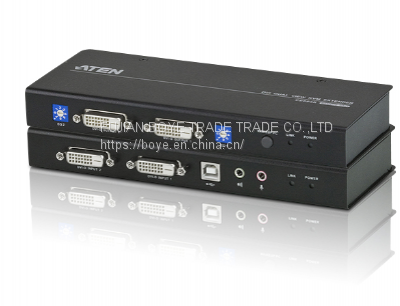 ATEN KVM CE604 USB DVI USB Dual Display Cat 5 KVM Signal Extender (1024 × 768@60m ）