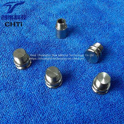 Pure Titanium Alloy Machined Parts Chuanghui Supply Lathe Processing CNC Machining Center Mechanical Processing photo-5