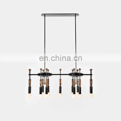 Zhongshan Ancient Town's Modern Design Brass Chandelier High Quality LED Pendant Light for Home Decoration Middle Size