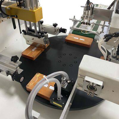 Meichao Single Color Four Stations Automatic Rotary Screen Printing Machine photo-4
