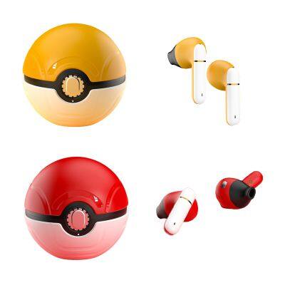 The new attack Multiple color options V5.4 6H bluetooth wireless Pokemon Pikachu earphones design Headphones for Office