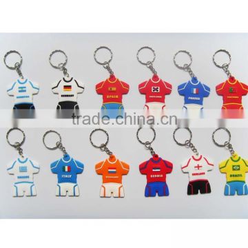 football club keyring, 3D PVC rubber keychain for gifts